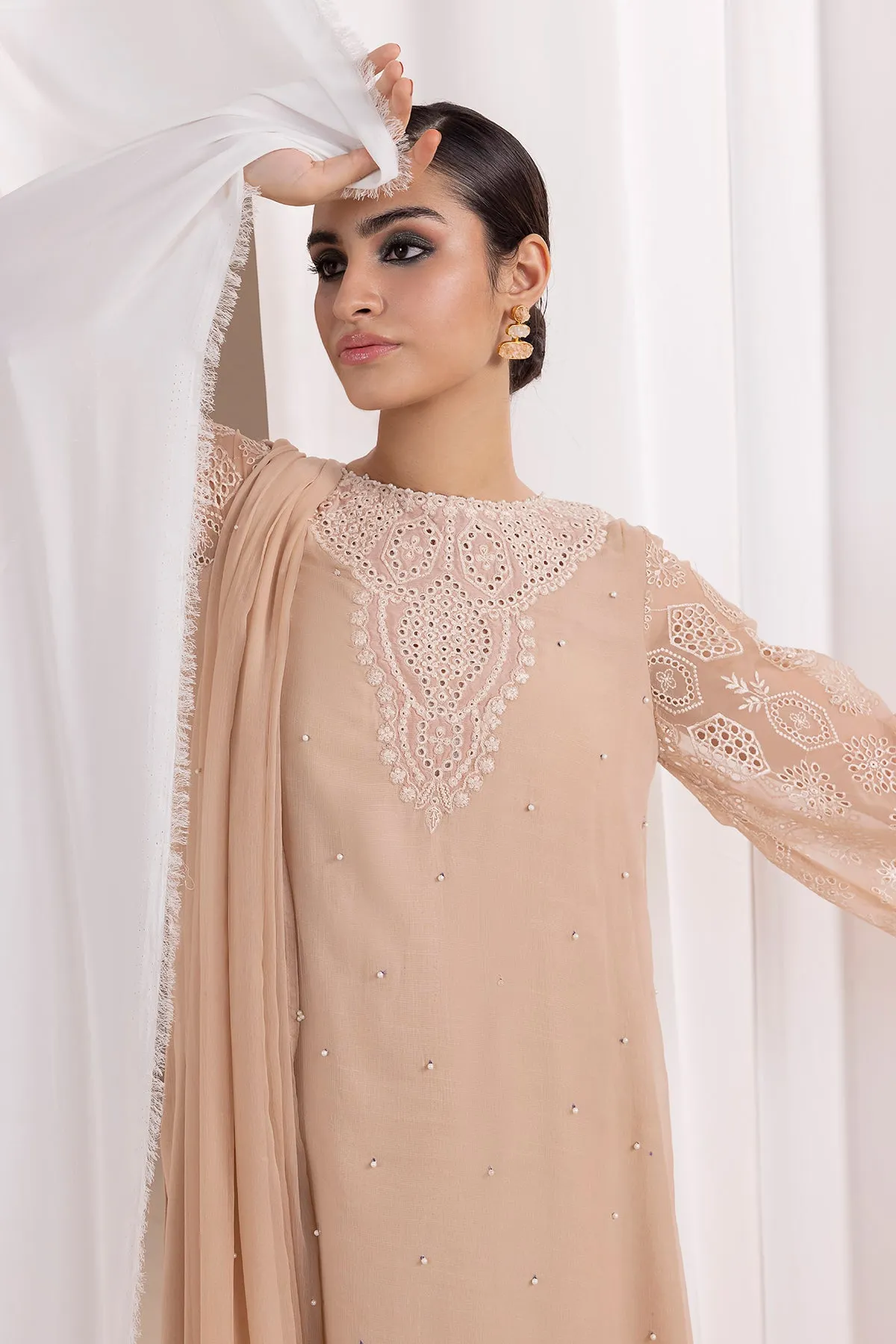 Chic Embroidered Chiffon PR-843