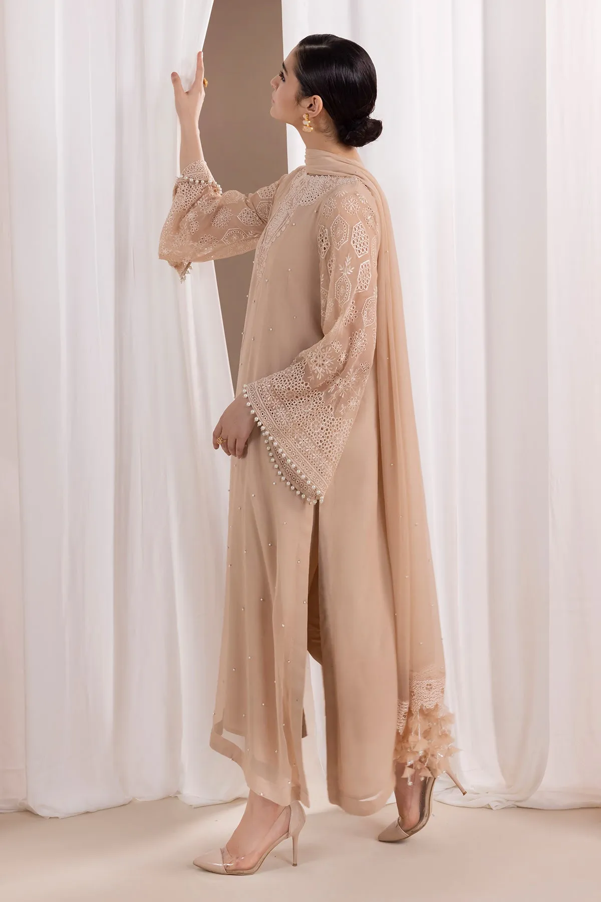 Chic Embroidered Chiffon PR-843