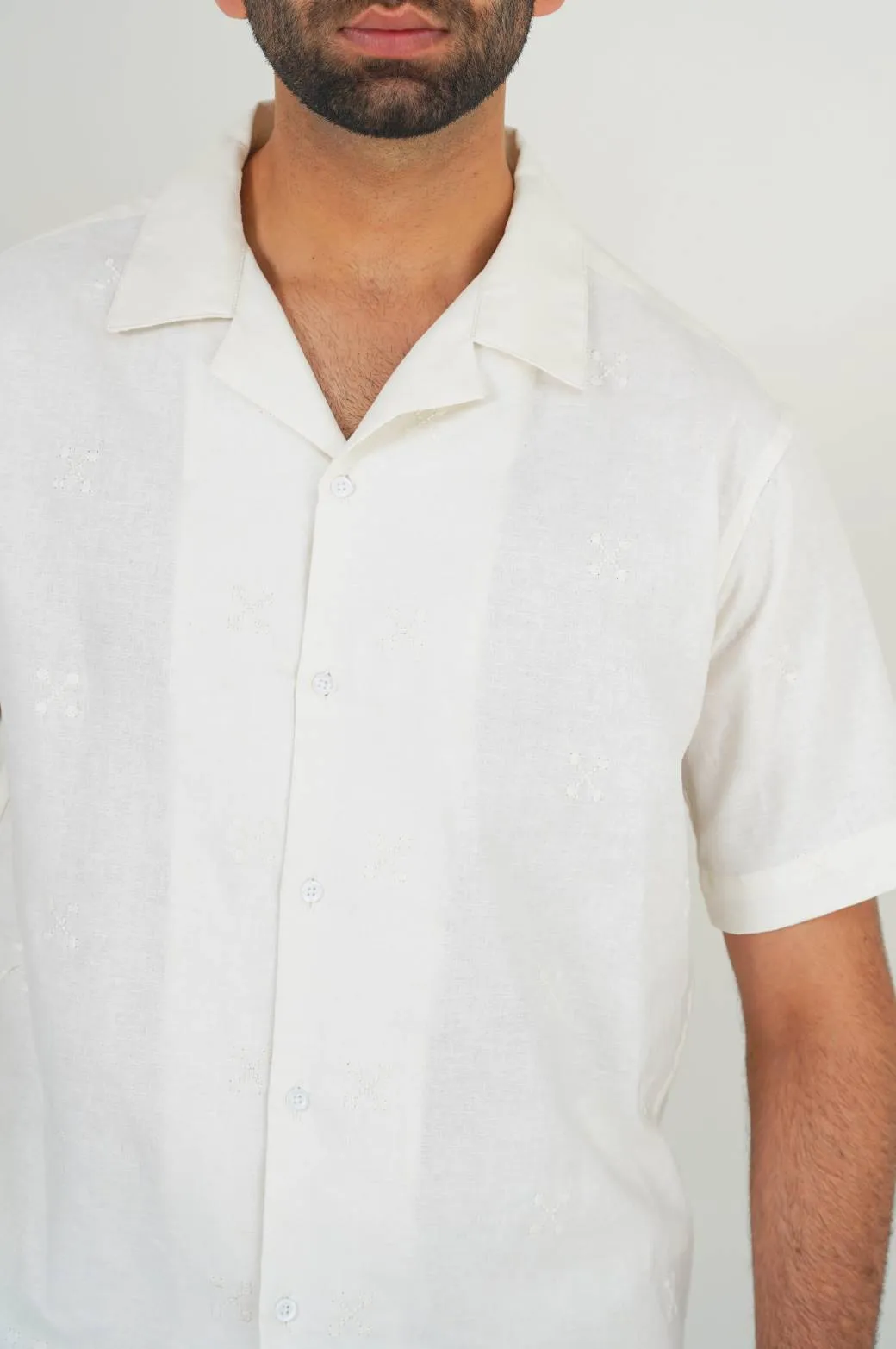 EMBROIDERED SAFARI SHIRT