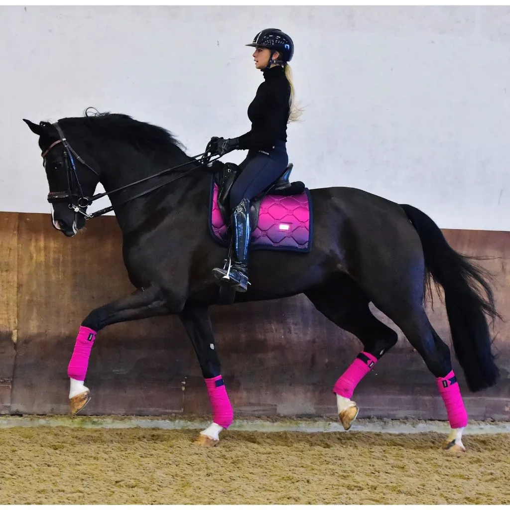 Equestrian Stockholm Luxe Faded Fuchsia Dressage Saddle Pad - Premium Comfort & Style