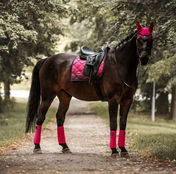 Equestrian Stockholm Luxe Faded Fuchsia Dressage Saddle Pad - Premium Comfort & Style
