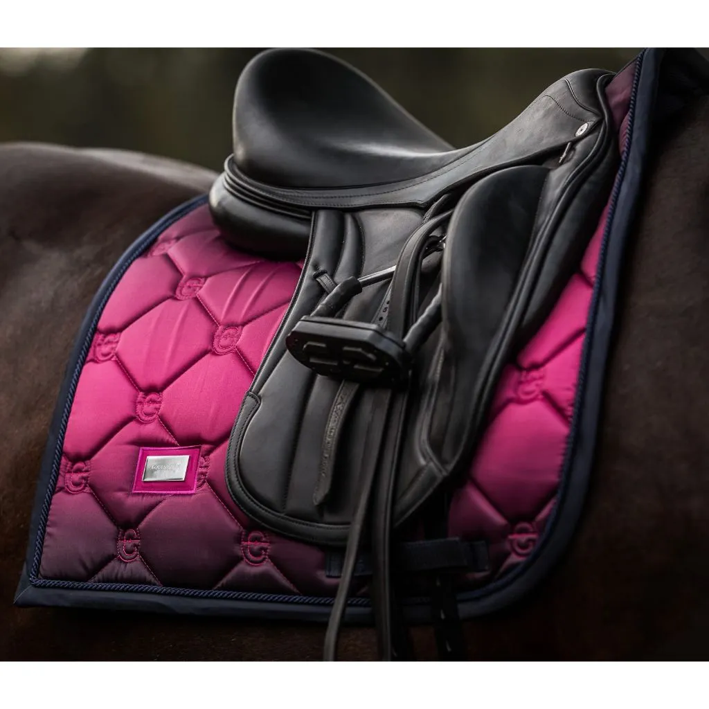 Equestrian Stockholm Luxe Faded Fuchsia Dressage Saddle Pad - Premium Comfort & Style
