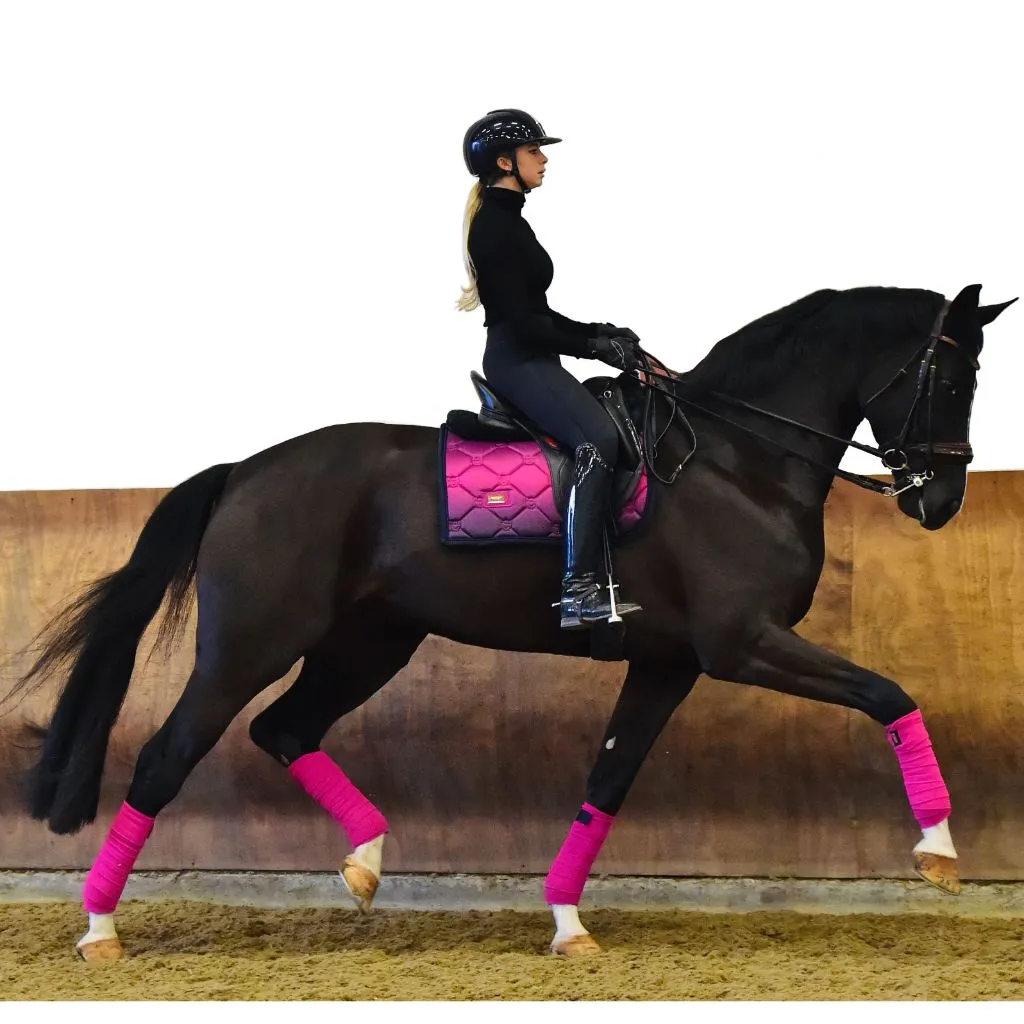 Equestrian Stockholm Luxe Faded Fuchsia Dressage Saddle Pad - Premium Comfort & Style