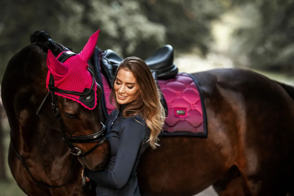 Equestrian Stockholm Luxe Faded Fuchsia Dressage Saddle Pad - Premium Comfort & Style