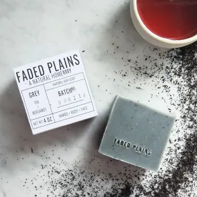 Faded Plains Grey Small Batch Bar Soap - Handcrafted Artisan Cleanser