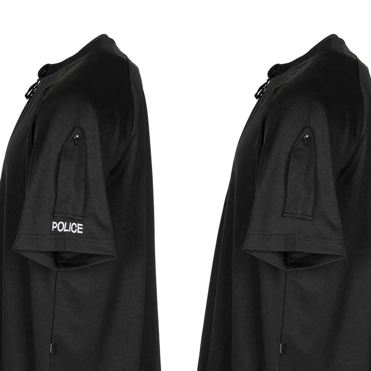 New Authentic British Police Black Activewear T-Shirt - Breathable & Functional