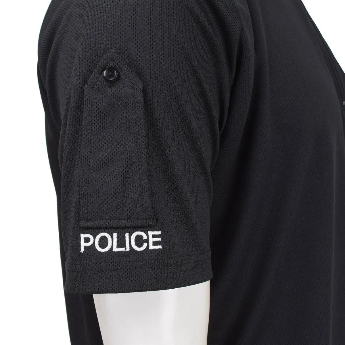 New Authentic British Police Black Activewear T-Shirt - Breathable & Functional