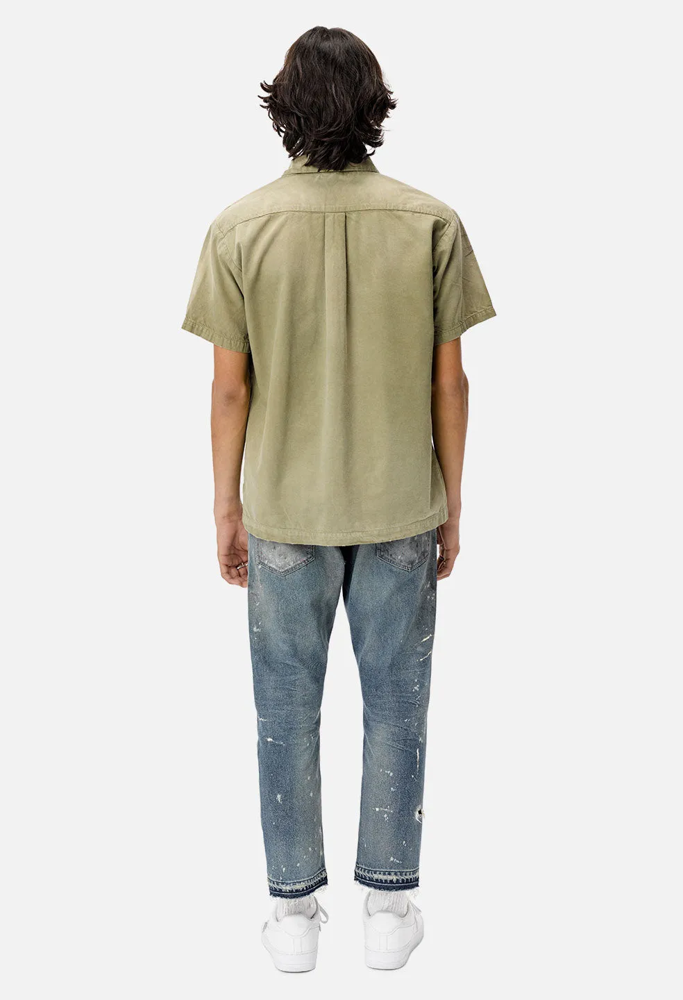 Petrol Bowling Shirt / Olive