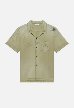 Petrol Bowling Shirt / Olive