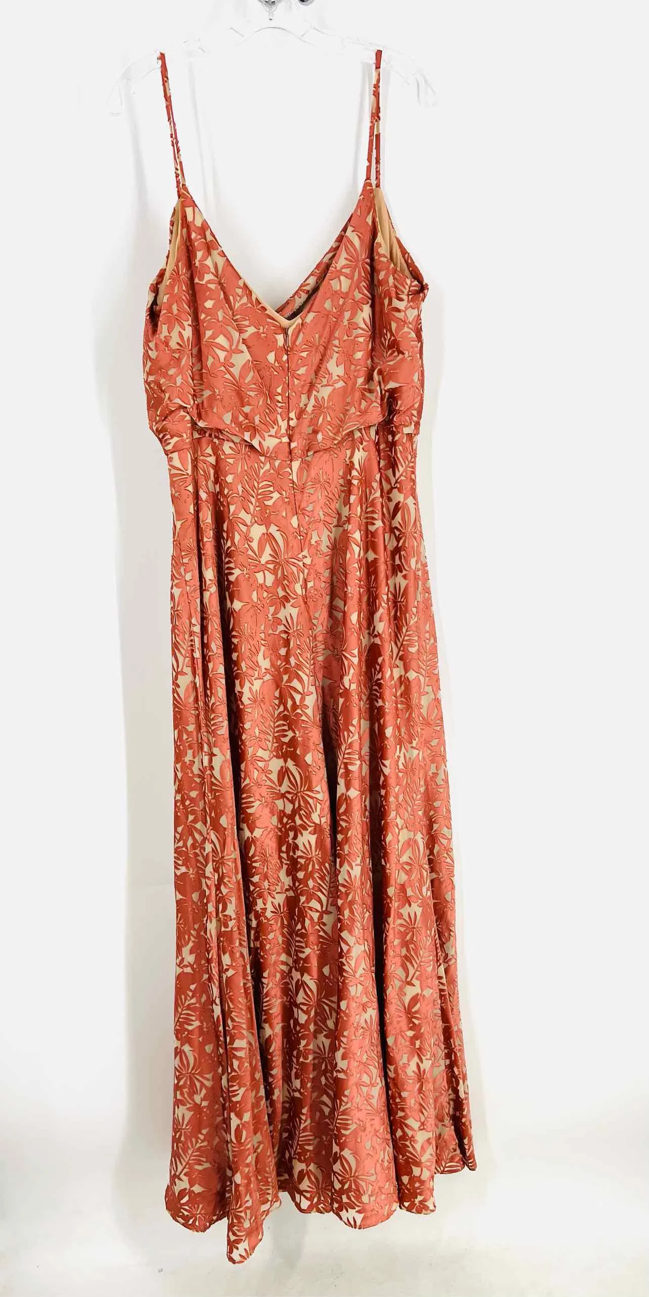Size 18 Rose/Nude Floral Maxi PLUS Formal